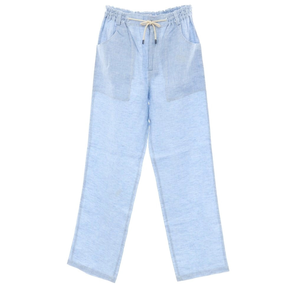 [Used] FEDELI Linen Easy Pants Light Blue [50] [Condition Rank B] ​​[Men&