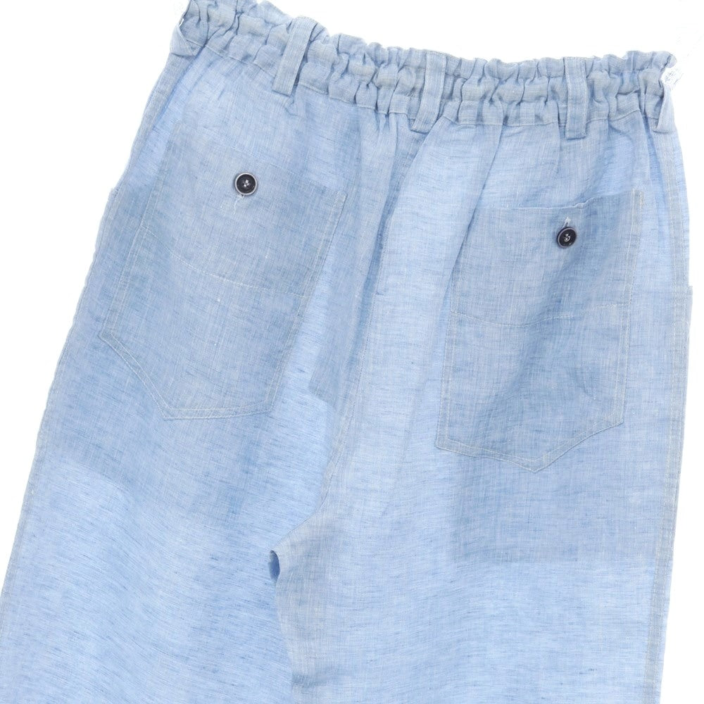 [Used] FEDELI Linen Easy Pants Light Blue [50] [Condition Rank B] ​​[Men&