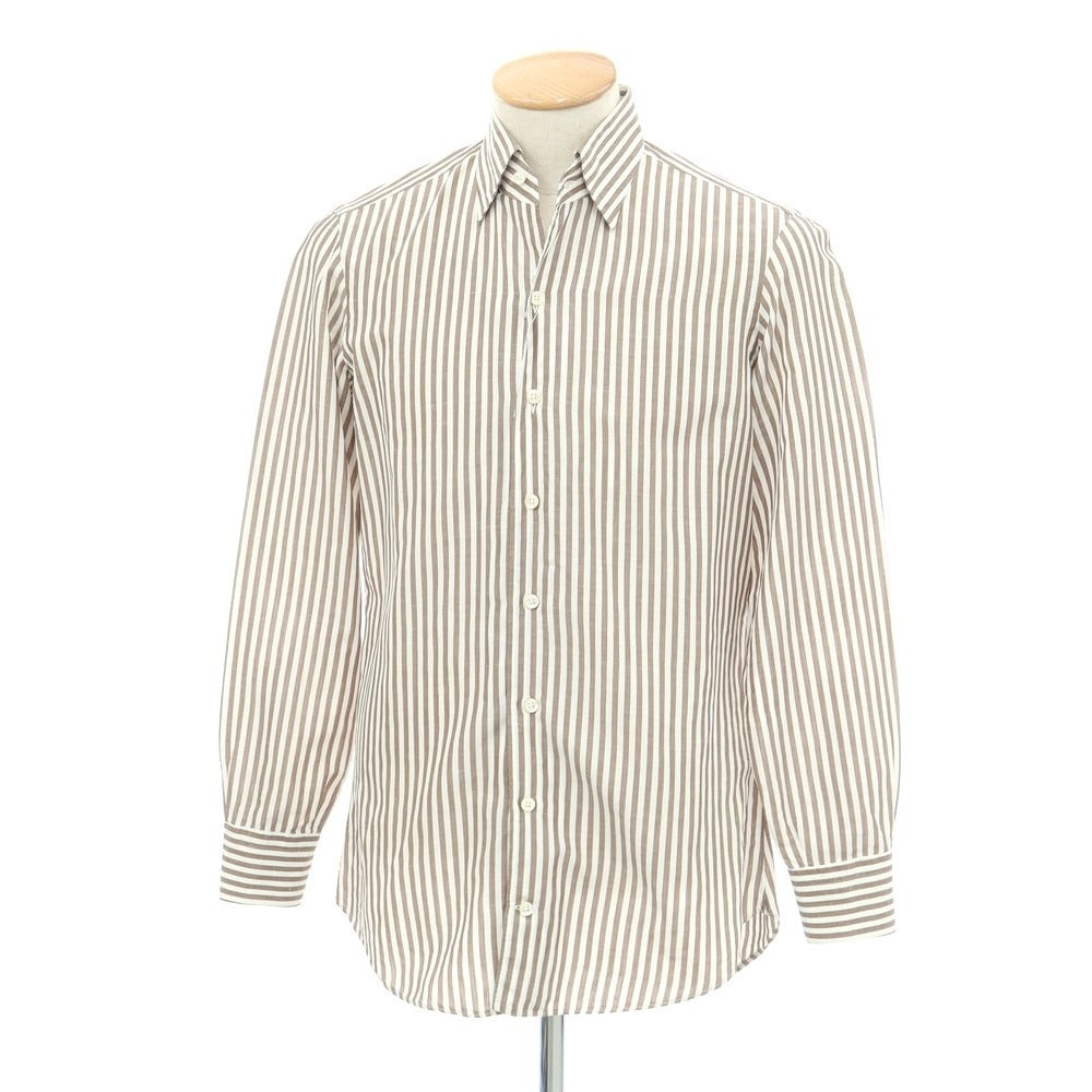 [Used] Roberto Richetti casual shirt
 White x Brown [38] [Condition Rank B] ​​[Men&