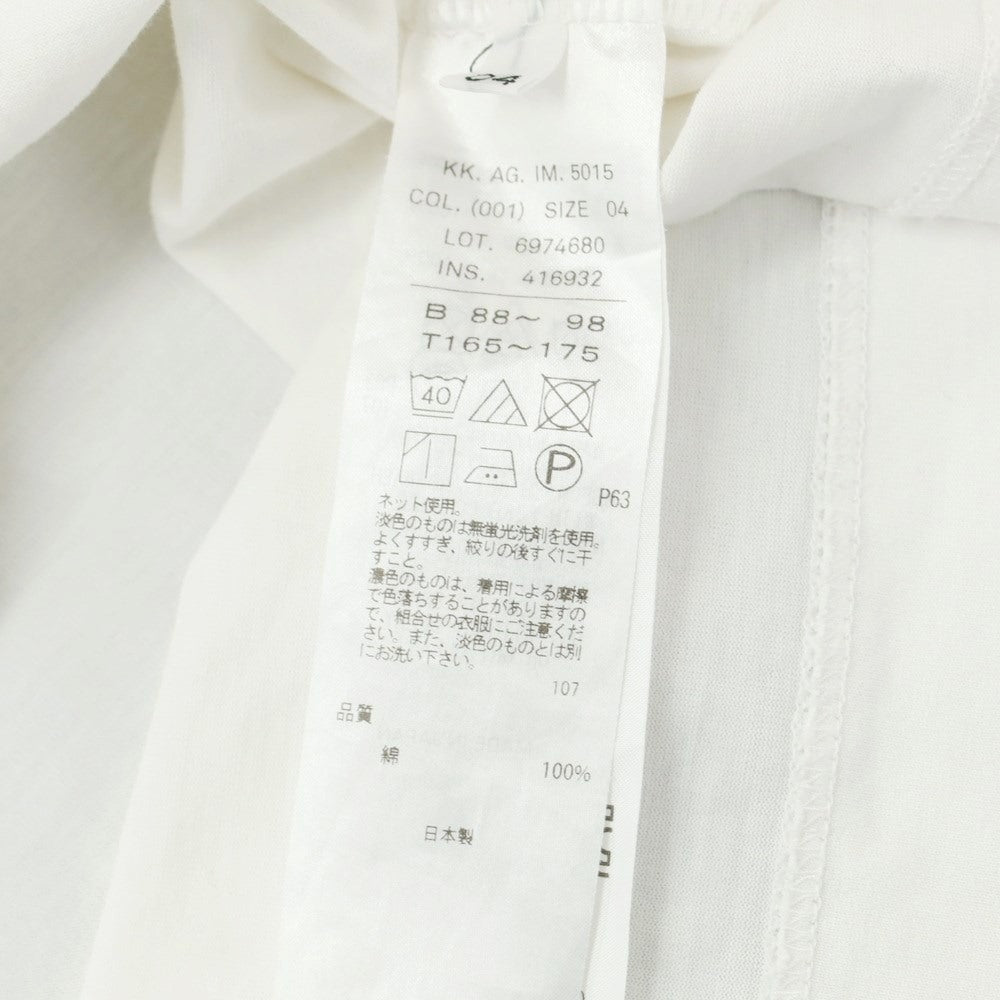 [Used] ATON Wide Silhouette Short Sleeve T-Shirt White [4] [Condition Rank C] [Men&