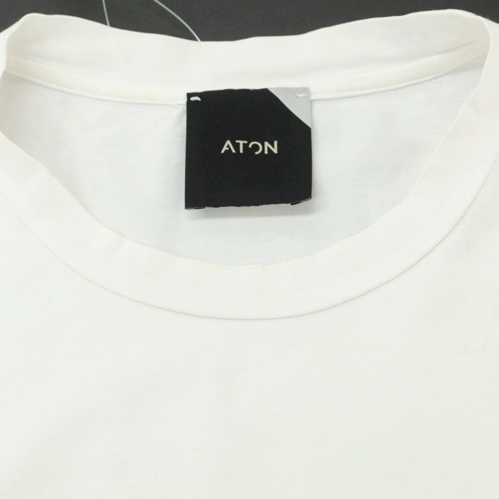 [Used] ATON Wide Silhouette Short Sleeve T-Shirt White [4] [Condition Rank C] [Men&