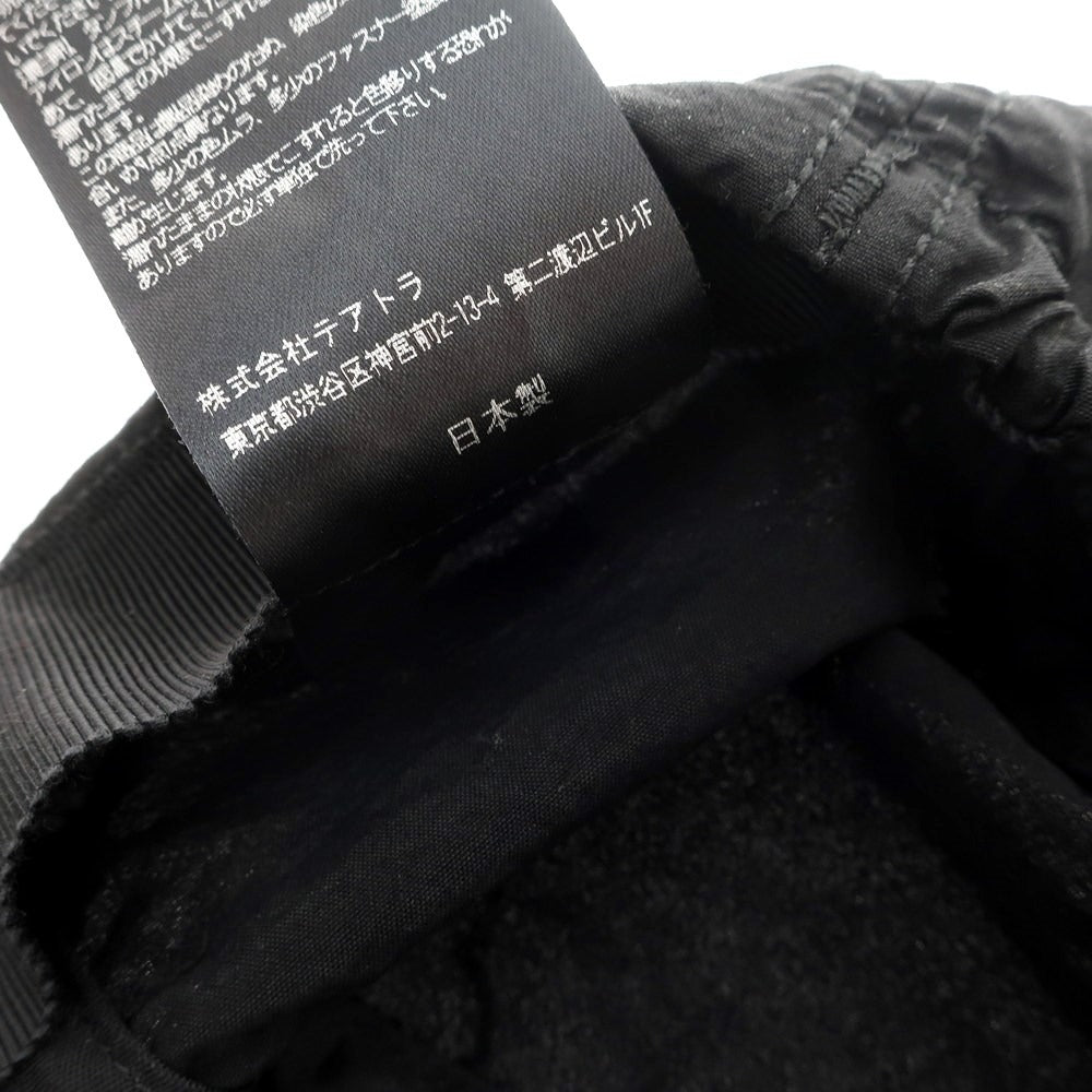 [Used] TEATORA × KIJIMA TAKAYUKI Nylon 6 Panel Cap Black [Size not specified] [BLK] [S/S] [Condition Rank B] ​​[Men&