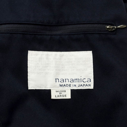 【中古】ナナミカ nanamica × 長谷川昭雄 コットンツイル ビッグ セットアップ ネイビー【サイズL/L】【NVY】【S/S】【状態ランクB】【メンズ】【759180】