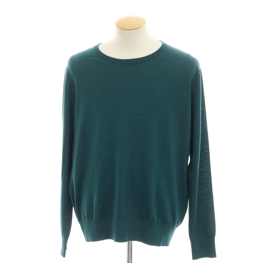 【中古】ドリスヴァンノッテン DRIES VAN NOTEN ハイゲージ ウール クルーネック プルオーバーニット グリーン【サイズM】【GRN】【A/W】【状態ランクB】【メンズ】【758990】 [DPD]