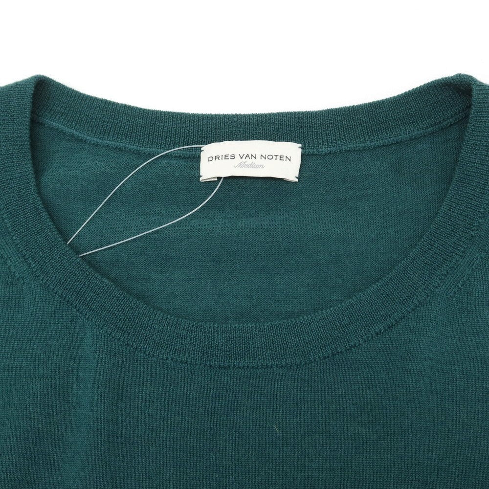 【中古】ドリスヴァンノッテン DRIES VAN NOTEN ハイゲージ ウール クルーネック プルオーバーニット グリーン【サイズM】【GRN】【A/W】【状態ランクB】【メンズ】【758990】 [DPD]