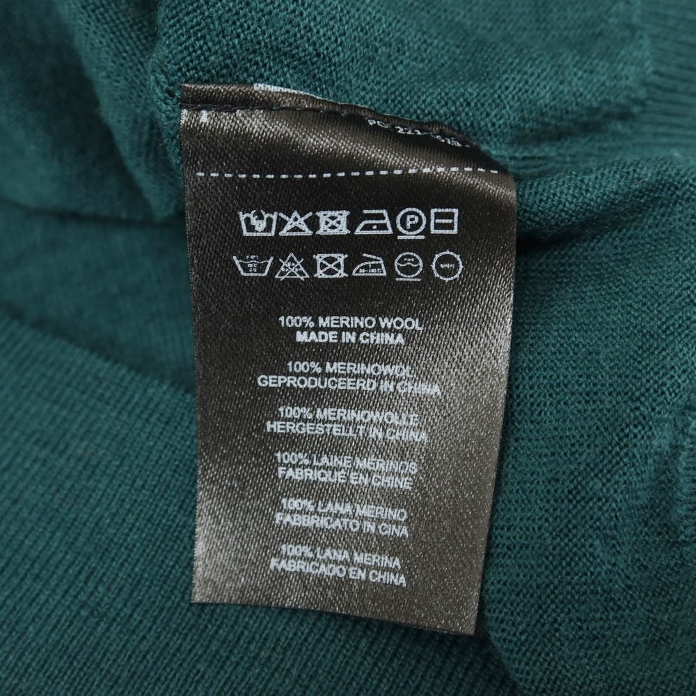 【中古】ドリスヴァンノッテン DRIES VAN NOTEN ハイゲージ ウール クルーネック プルオーバーニット グリーン【サイズM】【メンズ】 中古】ドリスヴァンノッテン DRIES VAN NOTEN ハイゲージ ウール