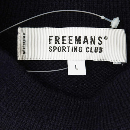 【中古】フリーマンズスポーティングクラブ FREEMANS SPORTING CLUB ミドルゲージ ウール ハイネック プルオーバーニット ネイビー【サイズL】【NVY】【A/W】【状態ランクB】【メンズ】【758990】