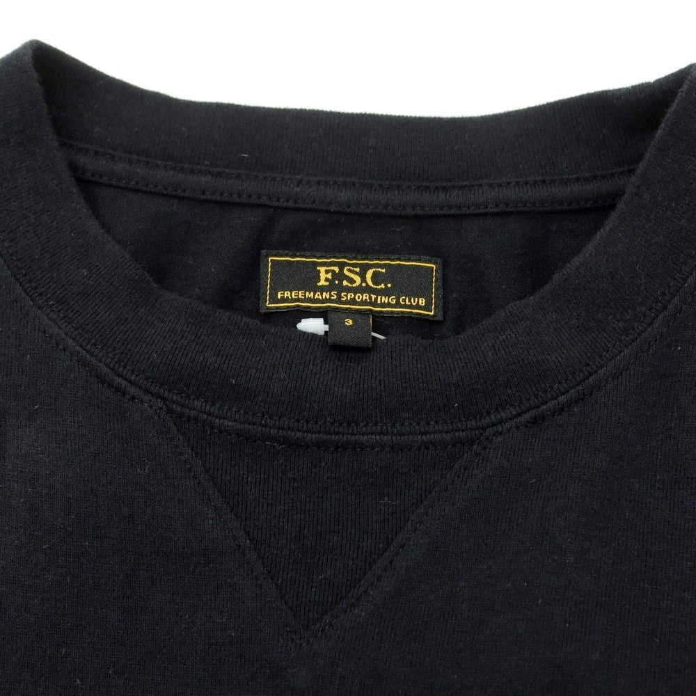 【中古】フリーマンズスポーティングクラブ FREEMANS SPORTING CLUB × LOOPWHEELER 半袖Ｔシャツ ブラック【 3 】【 状態ランクC 】【 メンズ 】