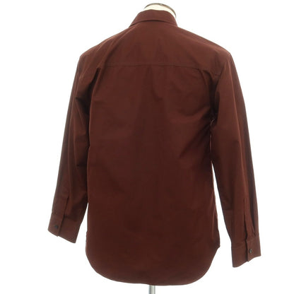 [Used] JIL SANDER Cotton Regular Collar Casual Shirt Maroon [44] [Condition Rank C] [Men&