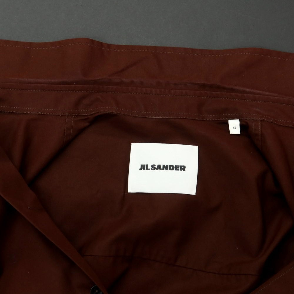 [Used] JIL SANDER Cotton Regular Collar Casual Shirt Maroon [44] [Condition Rank C] [Men&