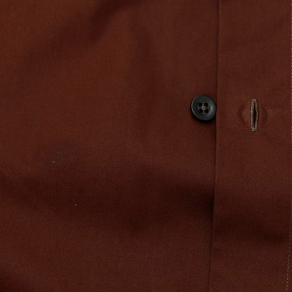 [Used] JIL SANDER Cotton Regular Collar Casual Shirt Maroon [44] [Condition Rank C] [Men&