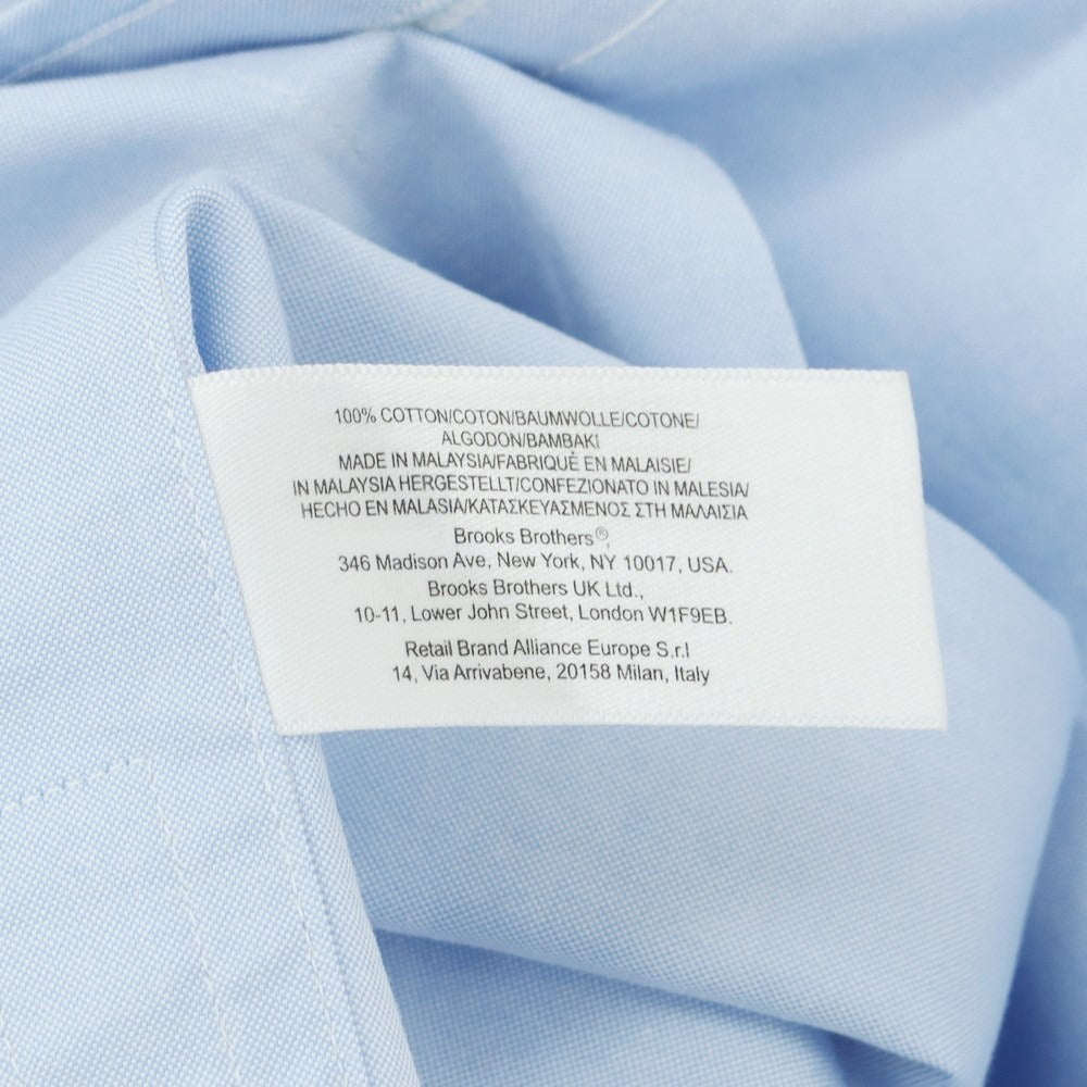 [Used] Brooks Brothers Cotton Button-down Casual Shirt, Light Blue [16 1/2] [Condition Rank C] [Men&