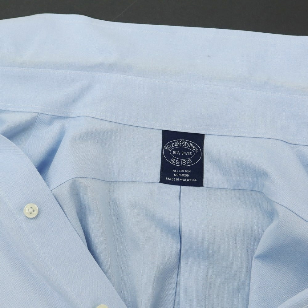 [Used] Brooks Brothers Cotton Button-down Casual Shirt, Light Blue [16 1/2] [Condition Rank C] [Men&