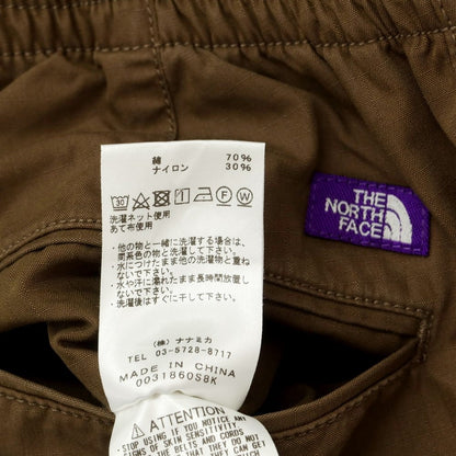 【中古】ザノースフェイスパープルレーベル THE NORTH FACE PURPLE LABEL コットンナイロン ワイド イージーパンツ カーキブラウン【サイズ34】【BRW】【S/S】【状態ランクC】【メンズ】【759190】