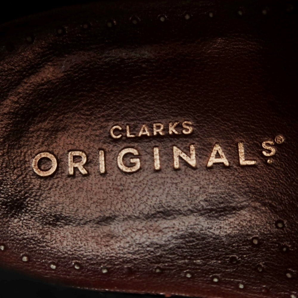 【中古】クラークス Clarks ハラコ レオパード ワラビーブーツ ダークブラウンxベージュ【 UK8 】【 状態ランクC 】【 メンズ 】