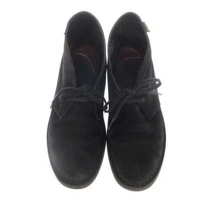 【中古】クラークス Clarks GORE-TEX スエード デザートブーツ ブラック【 UK8 】【 状態ランクD 】【 メンズ 】