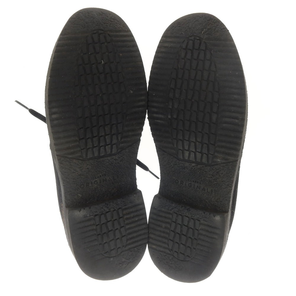 【中古】クラークス Clarks GORE-TEX スエード デザートブーツ ブラック【 UK8 】【 状態ランクD 】【 メンズ 】