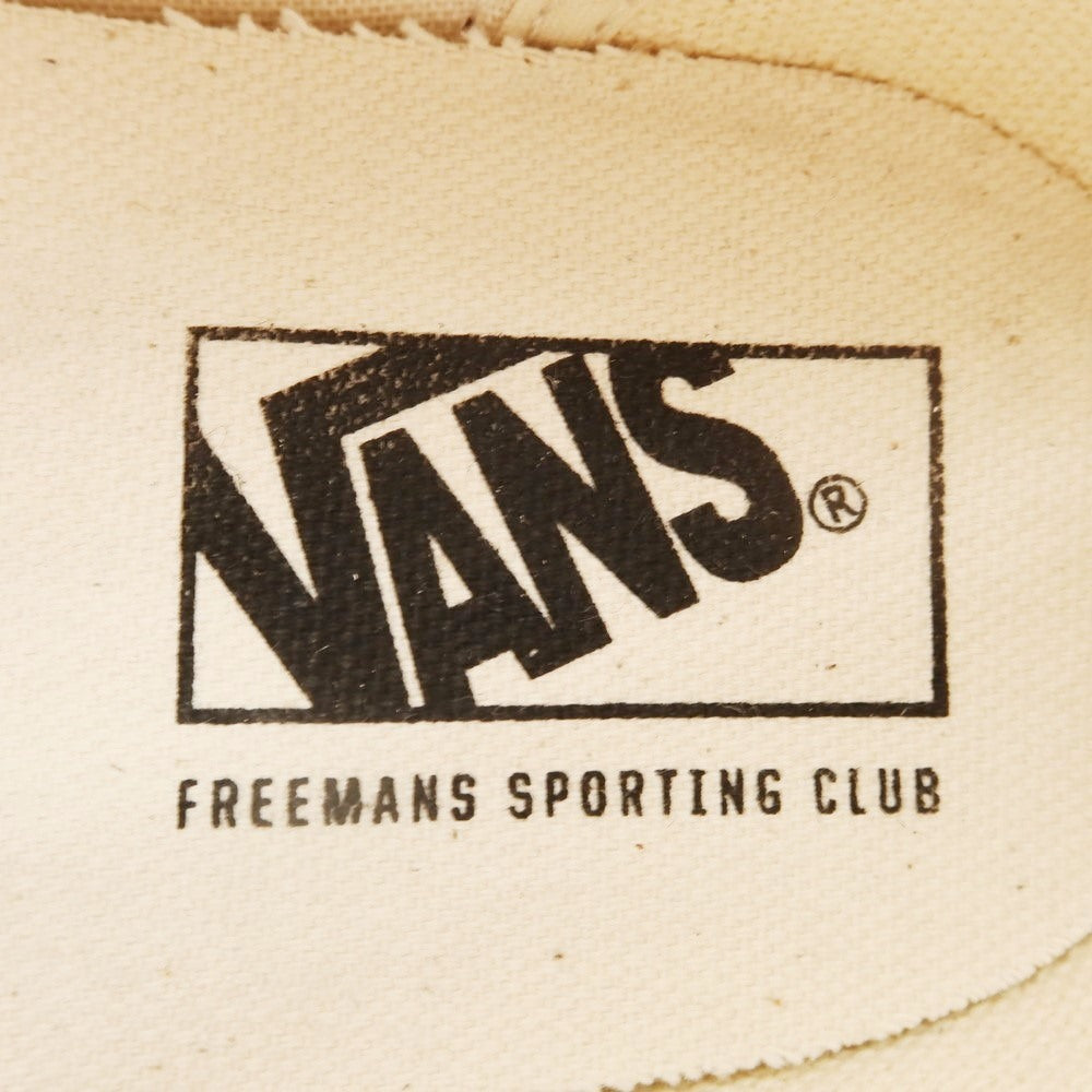 【中古】【未使用】フリーマンズスポーティングクラブ FREEMANS SPORTING CLUB × VANS V98FSC スリッポン スニーカー マルーンxホワイト【 26.5cm 】【 状態ランクS 】【 メンズ 】