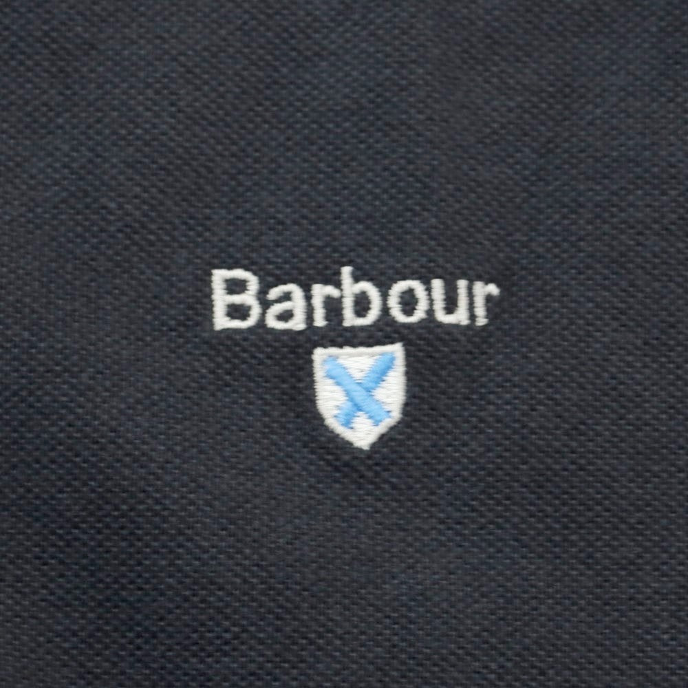 [Used] Barbour 2024 Spring/Summer Pique Cotton Short Sleeve Polo Shirt Cool Dark Gray [L] [Condition Rank B] ​​[Men&