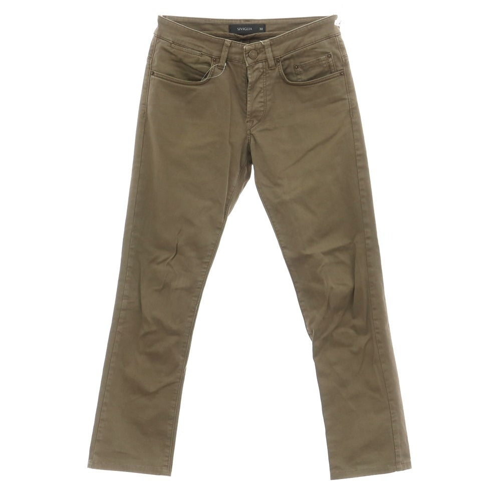 [Used] SIVIGLIA Stretch Cotton 5 Pocket Pants Ash Brown [Size 30] [BRW] [S/S/A/W] [Condition Rank C] [Men&