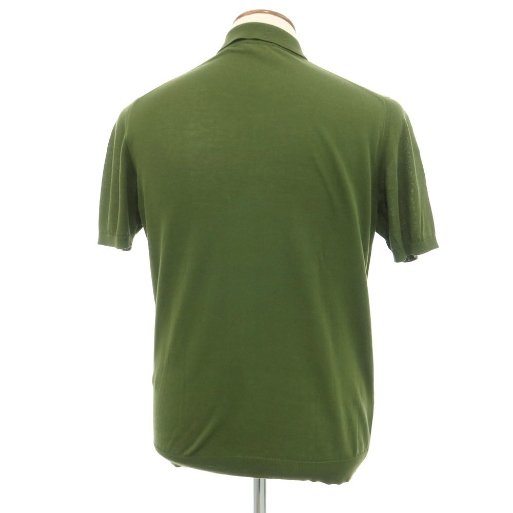 [Used] Roberto Collina ROBERTO COLLINA High gauge cotton short sleeve polo knit moss green [48] [Condition rank A] [Men&