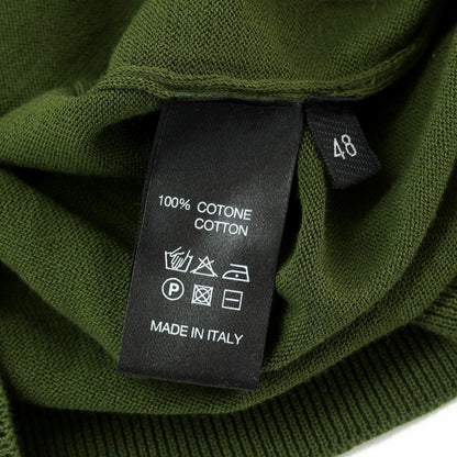 [Used] Roberto Collina ROBERTO COLLINA High gauge cotton short sleeve polo knit moss green [48] [Condition rank A] [Men&