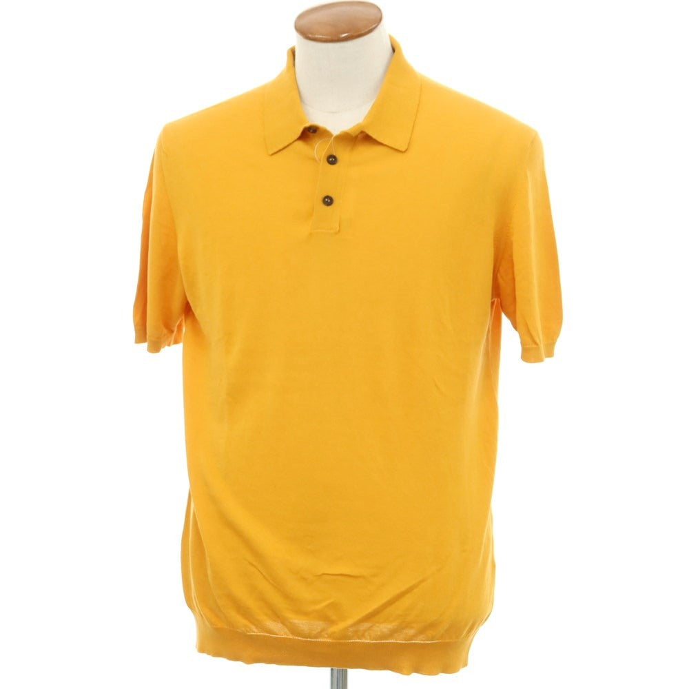 [Used] Roberto Collina ROBERTO COLLINA High gauge cotton short sleeve polo knit orange [48] [Condition rank A] [Men&