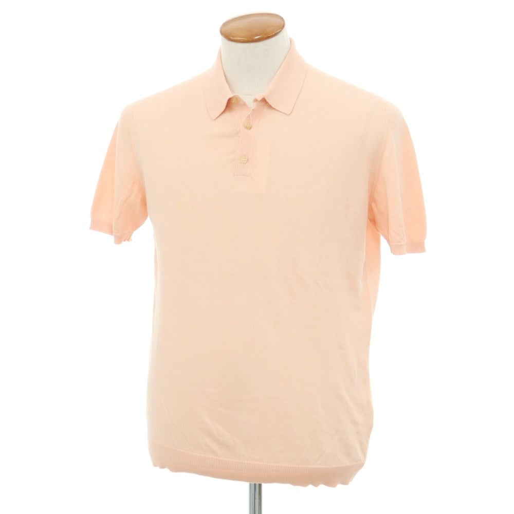 [Used] Roberto Collina ROBERTO COLLINA High gauge cotton short sleeve polo knit light pink [48] [Condition rank A] [Men&