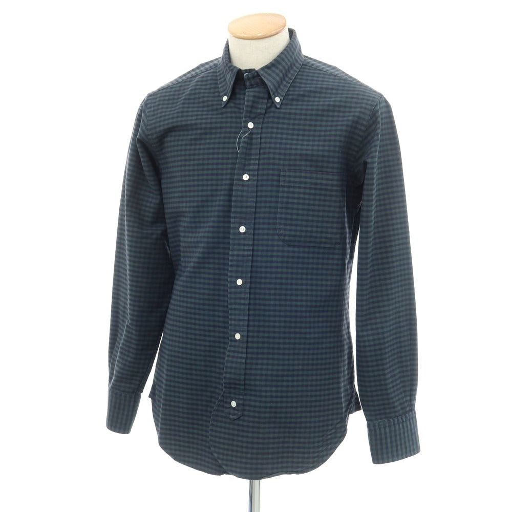 [Used] BLACK FLEECE BY Brooks Brothers Cotton Button-down Casual Shirt Green x Navy [BB1] [Condition Rank C] [Men&