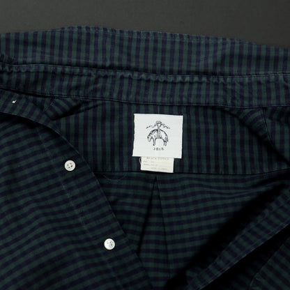 [Used] BLACK FLEECE BY Brooks Brothers Cotton Button-down Casual Shirt Green x Navy [BB1] [Condition Rank C] [Men&