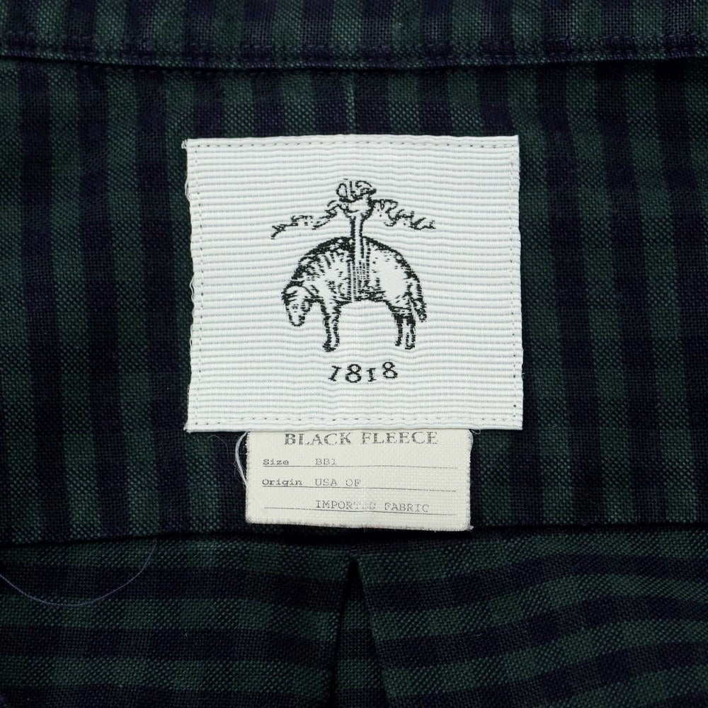 [Used] BLACK FLEECE BY Brooks Brothers Cotton Button-down Casual Shirt Green x Navy [BB1] [Condition Rank C] [Men&