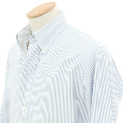 [Used] Brooks Brothers Cotton Button-down Casual Shirt White x Light Blue [S] [Condition Rank C] [Men&