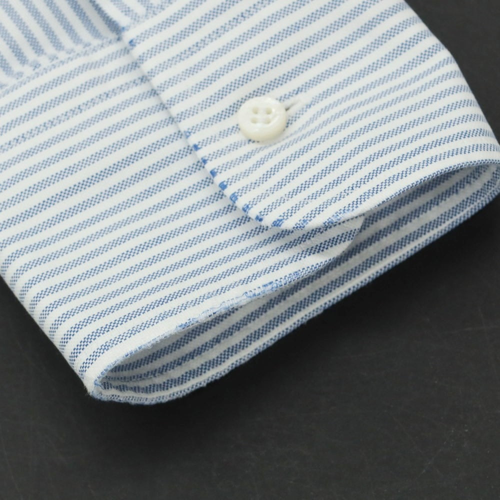 [Used] Brooks Brothers Cotton Button-down Casual Shirt White x Light Blue [S] [Condition Rank C] [Men&