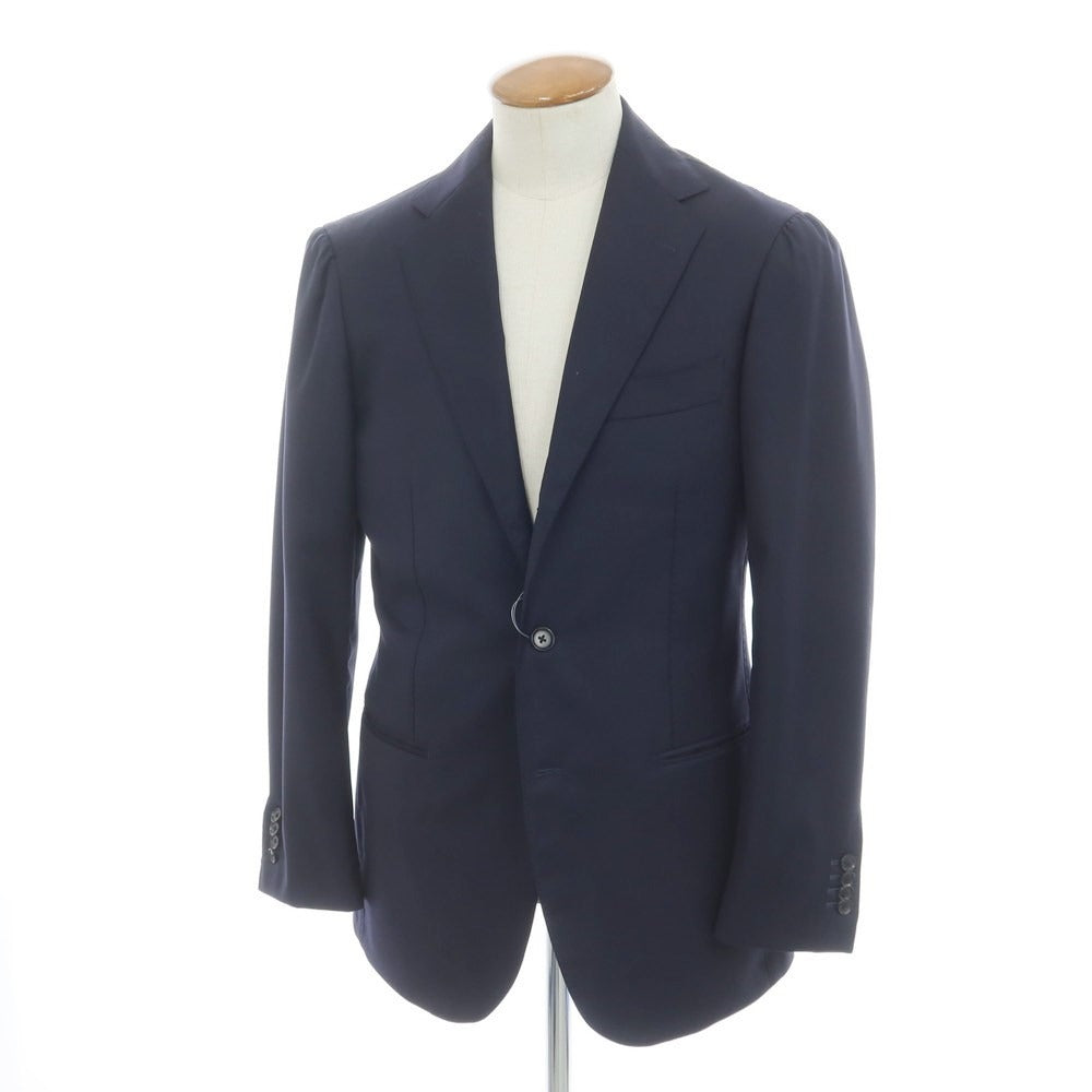 【中古】リングヂャケット RING JACKET ウール 3B テーラードジャケット ネイビー【サイズ48】【NVY】【S/S】【状態ランクB】【メンズ】【759184】