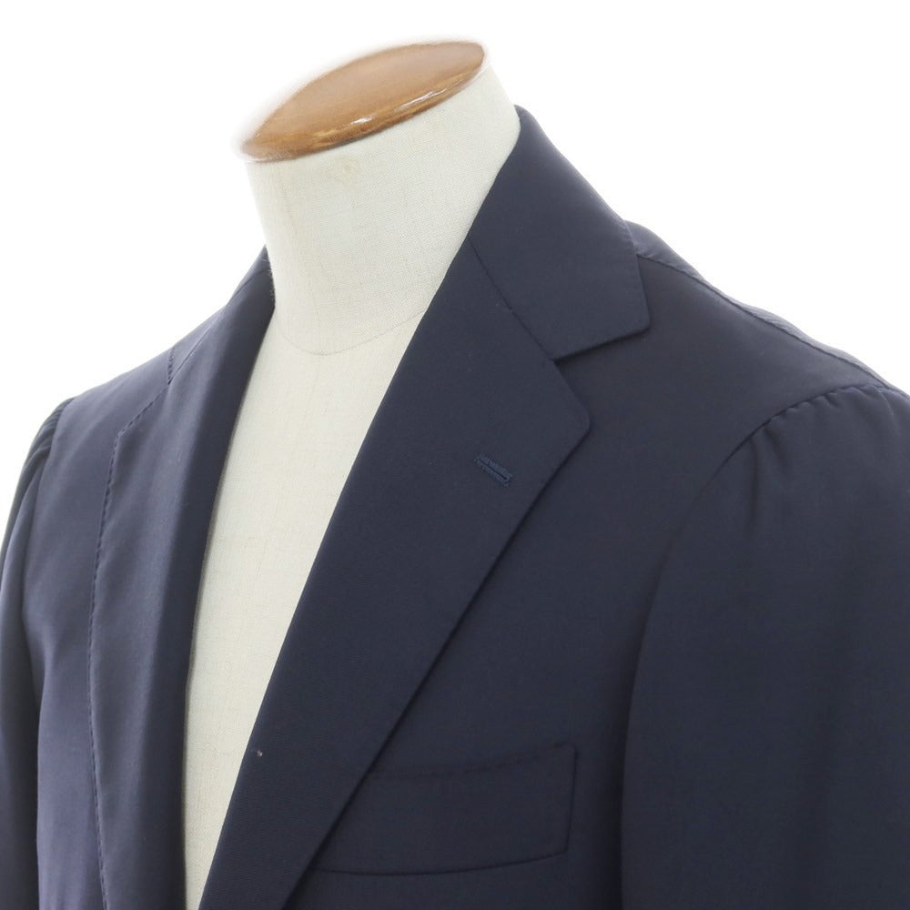 【中古】リングヂャケット RING JACKET ウール 3B テーラードジャケット ネイビー【サイズ48】【NVY】【S/S】【状態ランクB】【メンズ】【759184】