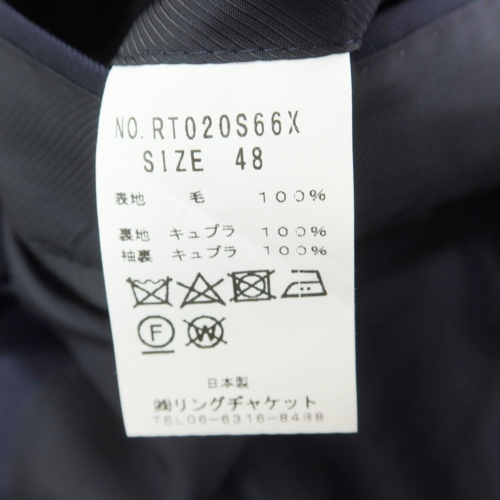 [Used] RING JACKET Wool 3B Tailored Jacket Navy [Size 48] [NVY] [S/S] [Condition Rank B] ​​[Men&