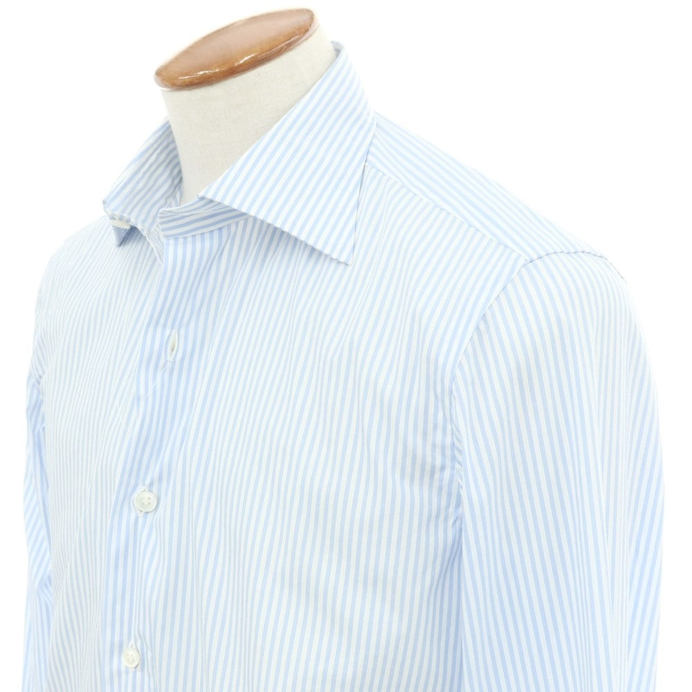 [Used] Mario Muscariello Cotton Nylon Semi-Wide Collar Dress Shirt White x Light Blue [40] [Condition Rank B] ​​[Men&