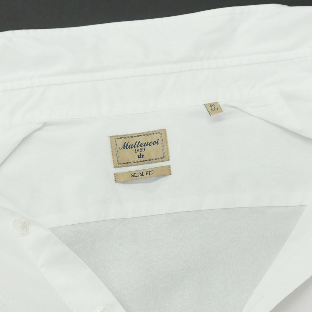 [Used] Matteucci Cotton Button-down Casual Shirt White [40] [Condition Rank B] ​​[Men&