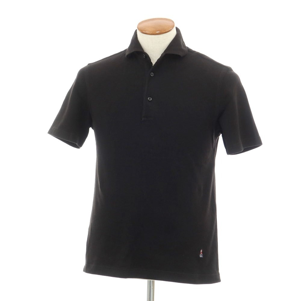 [Used] GUY ROVER Cotton Pique Short Sleeve Polo Shirt Black [Size M] [BLK] [S/S] [Condition Rank C] [Men&