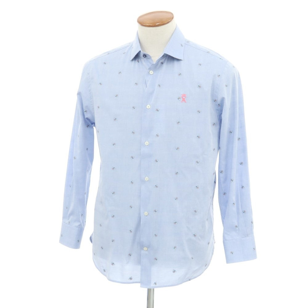 [Used] Vicomte A Cotton Wide Collar Casual Shirt Sax [M] [Condition Rank B] ​​[Men&