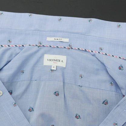 [Used] Vicomte A Cotton Wide Collar Casual Shirt Sax [M] [Condition Rank B] ​​[Men&