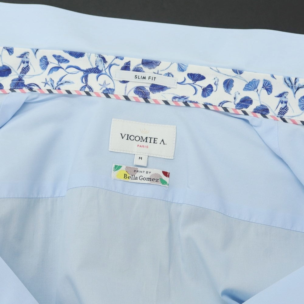 [Used] Vicomte A Cotton Regular Collar Casual Shirt Light Blue [M] [Condition Rank B] ​​[Men&