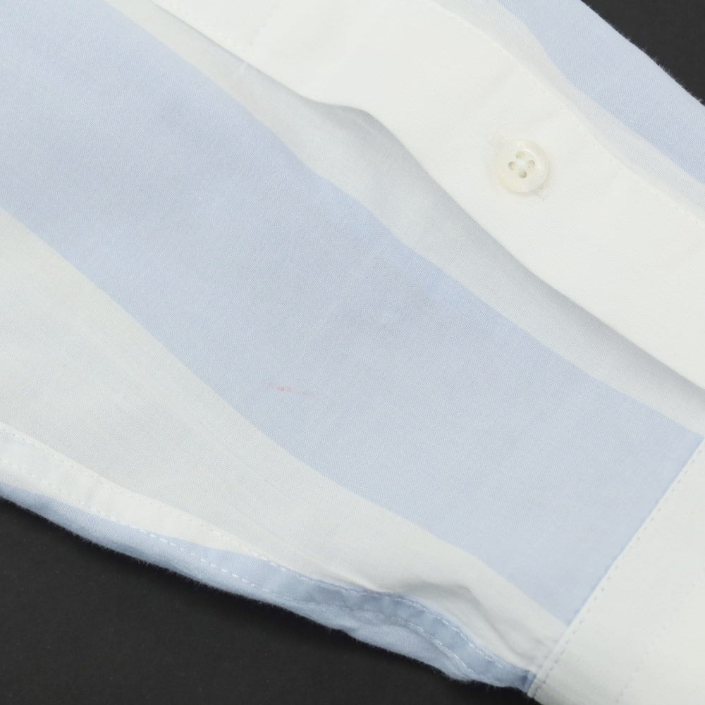 [Used] Vicomte A Cotton Semi-Wide Collar Casual Shirt White x Light Blue [M] [Condition Rank B] ​​[Men&