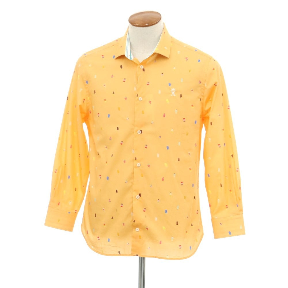 [Used] Vicomte A Cotton Semi-Wide Collar Casual Shirt Orange [M] [Condition Rank B] ​​[Men&