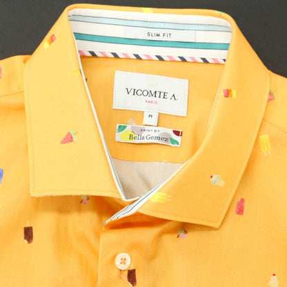 [Used] Vicomte A Cotton Semi-Wide Collar Casual Shirt Orange [M] [Condition Rank B] ​​[Men&