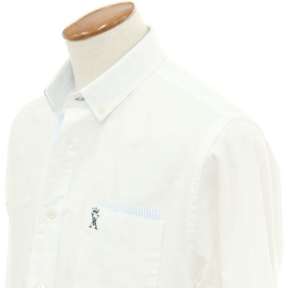 [Used] Vicomte A Cotton Button-down Casual Shirt White [M] [Condition Rank B] ​​[Men&