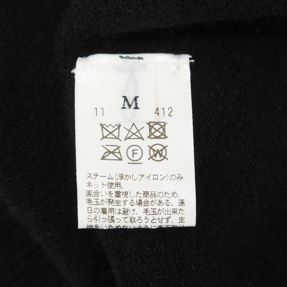 【中古】ユナイテッドアローズ UNITED ARROWS ハイゲージ カシミヤ クルーネック プルオーバーニット ブラック【サイズM】【BLK】【A/W】【状態ランクB】【メンズ】【758989】