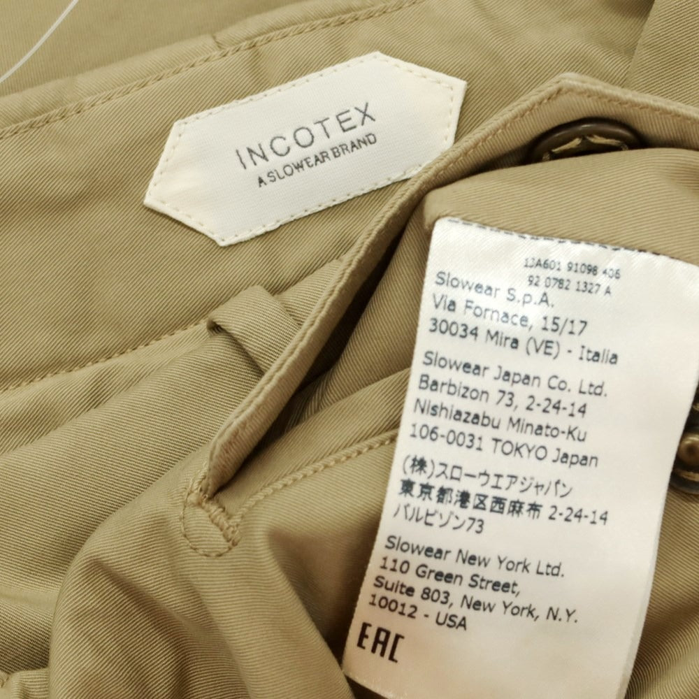 【中古】インコテックス INCOTEX ストレッチコットン カジュアルスラックスパンツ ベージュ【サイズ46】【BEI】【S/S】【状態ランクB】【メンズ】【759189】