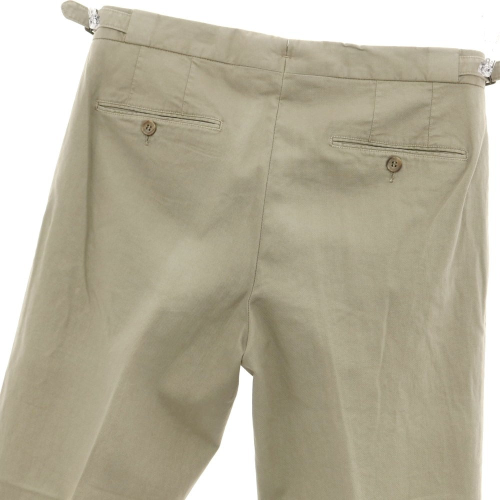 [Used] GERMANO BEAMS F special order cotton casual slacks pants in beige [Size 46] [GRY] [S/S] [Condition Rank C] [Men&