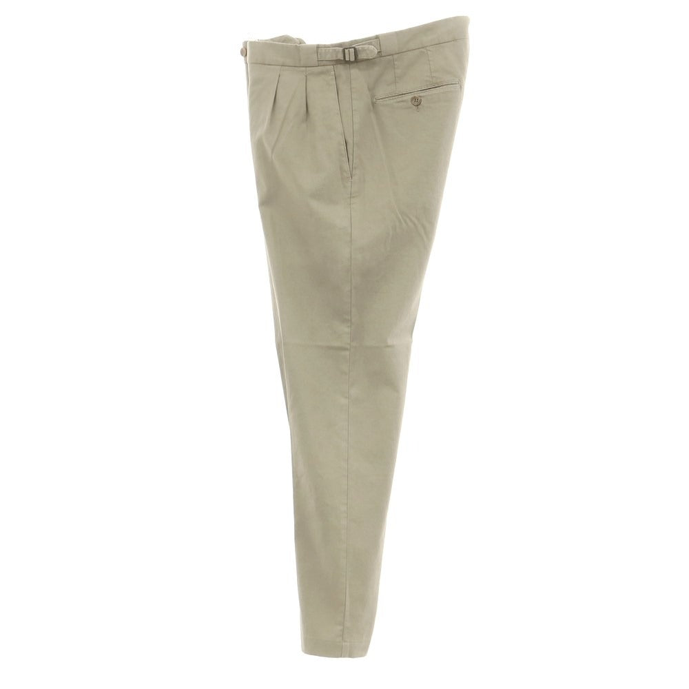 [Used] GERMANO BEAMS F special order cotton casual slacks pants in beige [Size 46] [GRY] [S/S] [Condition Rank C] [Men&